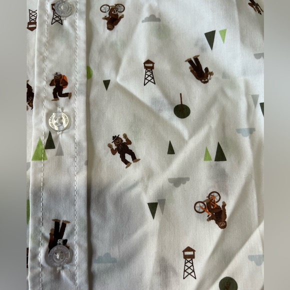 Eddie Bauer Boys Yeti Print Shirt NWT - Picture 3 of 6